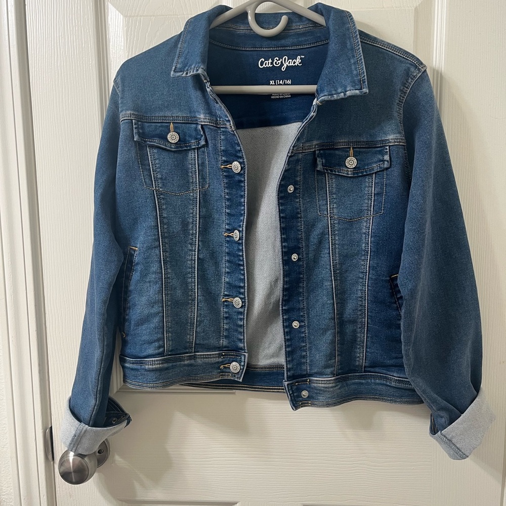 Cat & Jack Blue Jean Jacket Classic Style